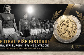 Slovenská 2 euro mince 2026 Mistři Evropy 1976