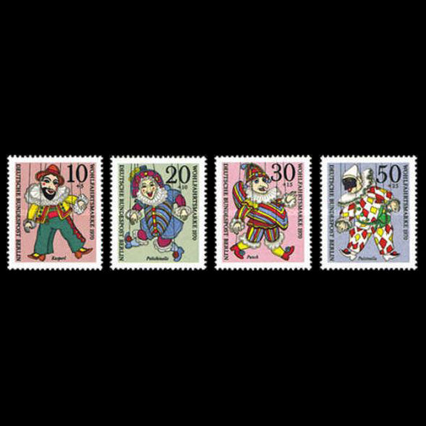 Séria známok nsr- berlín 1970 - charitatívne známky - znamky-beriln-1970-373-76