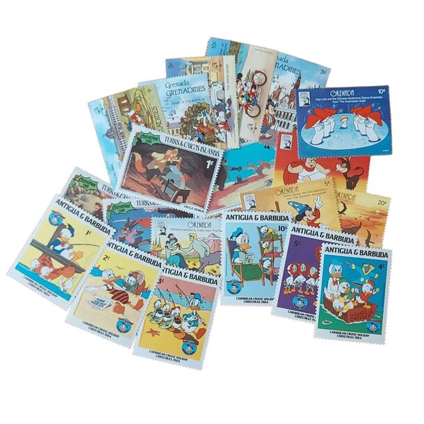 Námetový balíček poštových známok - walt disney - znamky-disney-21