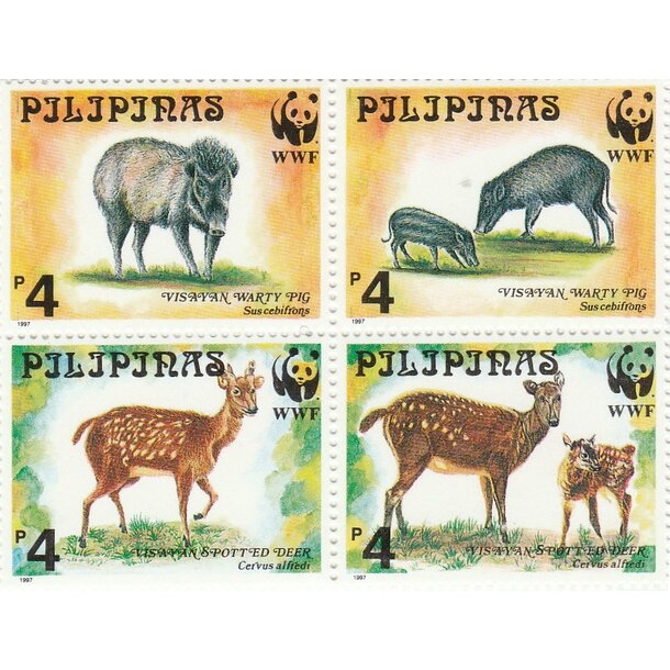Lot fdc filipíny 1997 - ohrozené druhy - set-fdc-filipíny-1997-2