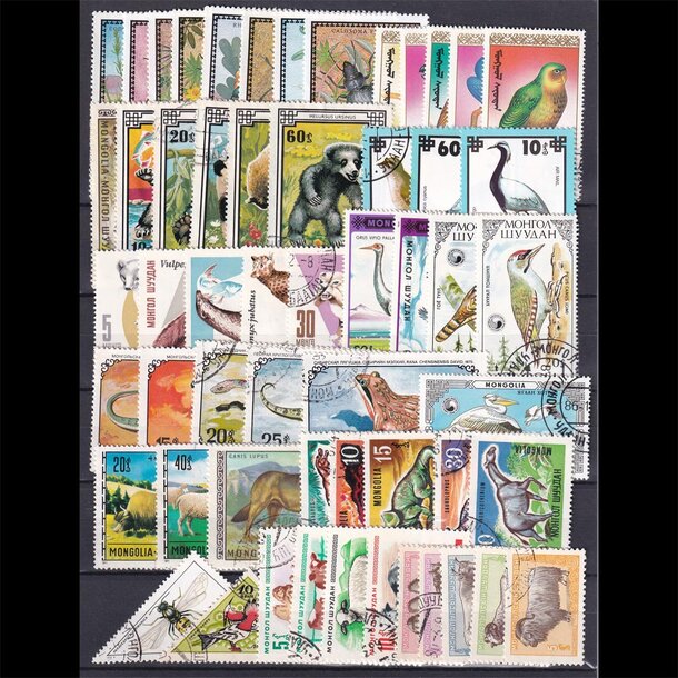 Námetový balíček poštových známok mongolsko - fauna - známky-mongolsko-fauna-55-k