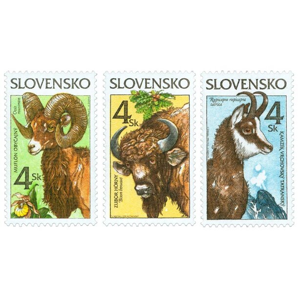 Séria známok slovensko 1996 - ochrana prírody - známky-1996-ochrana-prirody