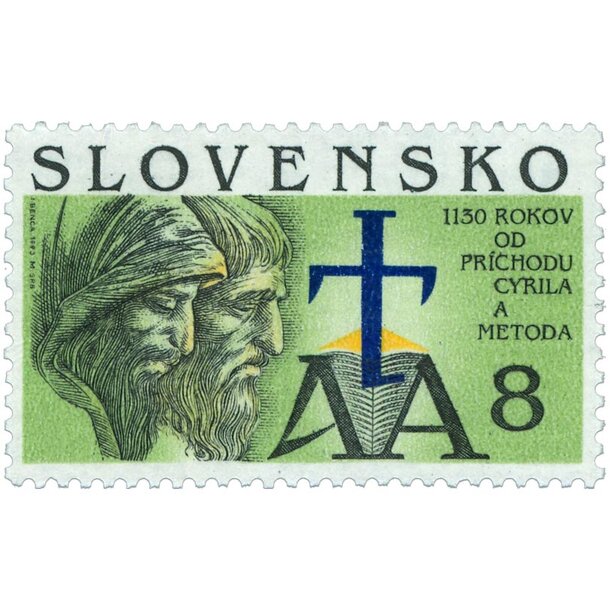 Známka slovensko 1993 - cyril a metod - známka-1993-Cyril-a-Metod