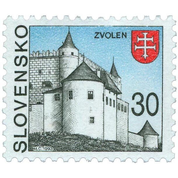 Známka slovensko 1993 - zvolen - známka-1993-Zvolen