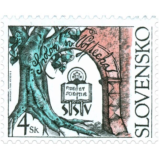 Známka slovensko 1995 - spolok sv. vojtecha - známka-1995-Spolok-sv