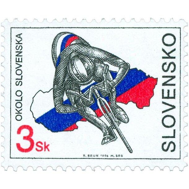 Známka slovensko 1996 - okolo slovenska - známka-1996-Okolo-Slovenska