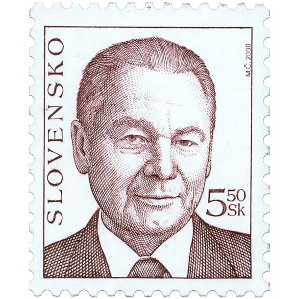 Známka slovensko 2000 - prezident rudolf schuster - známka-2000-Rudolf-Schuster