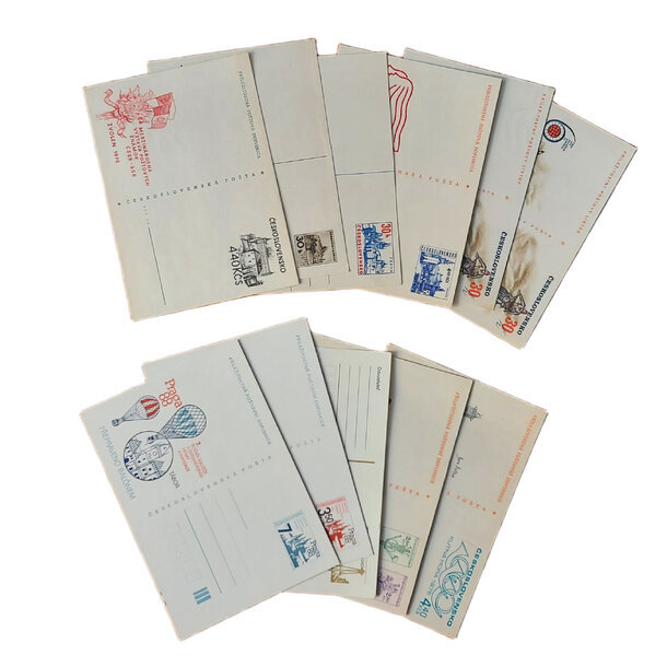 Lot poštových lístkov čsr cdv 1971-1988 - Lot poštových lístkov ČSR CDV 1971-1988