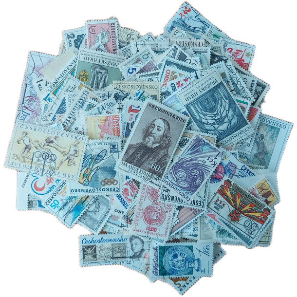 Balíček poštových známok - československo - Pošt. známky Československo - 500 ks-1