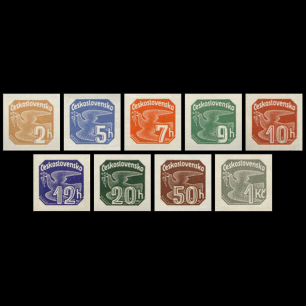 Séria známok československo 1937 - novinové - znamky-1937-364-72