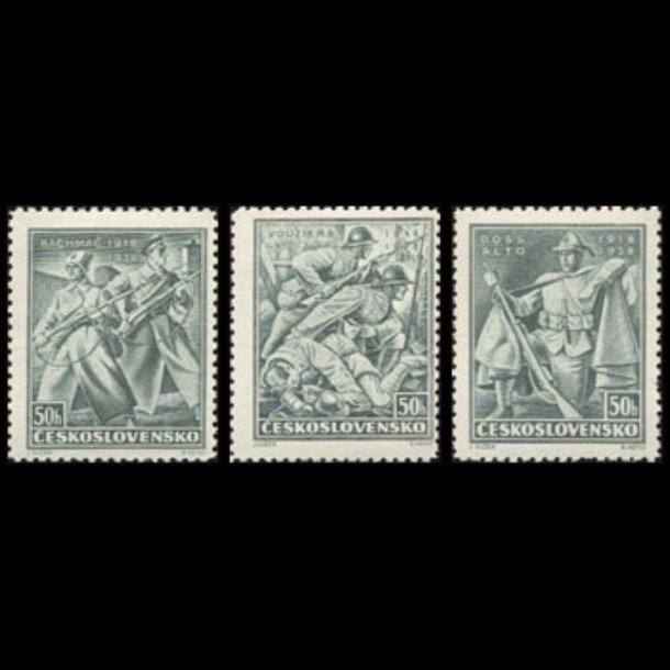 Séria známok československo 1938 - legionárske - znamky-1938-392-94