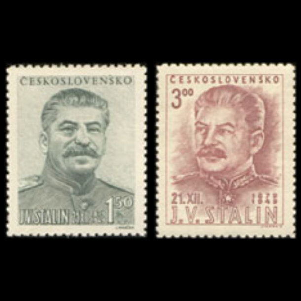 Séria známok československo 1949 - josif v. stalin - znamky-1949-603-04