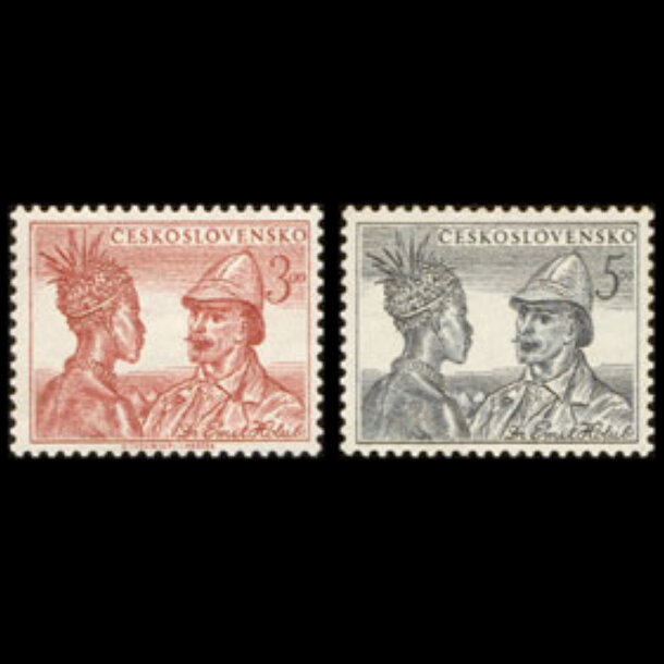 Séria známok československo 1952 - emil holub - znamky-1952-707-08