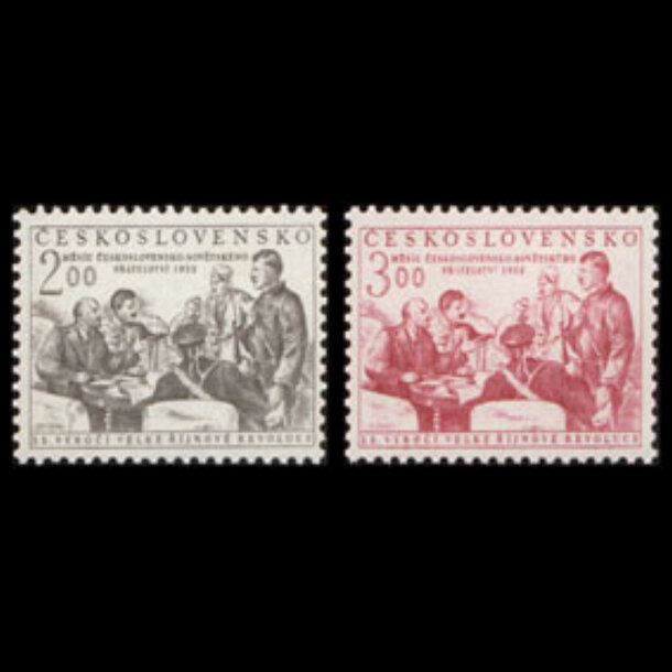 Séria známok československo 1952 -vosr - znamky-1952-768-69