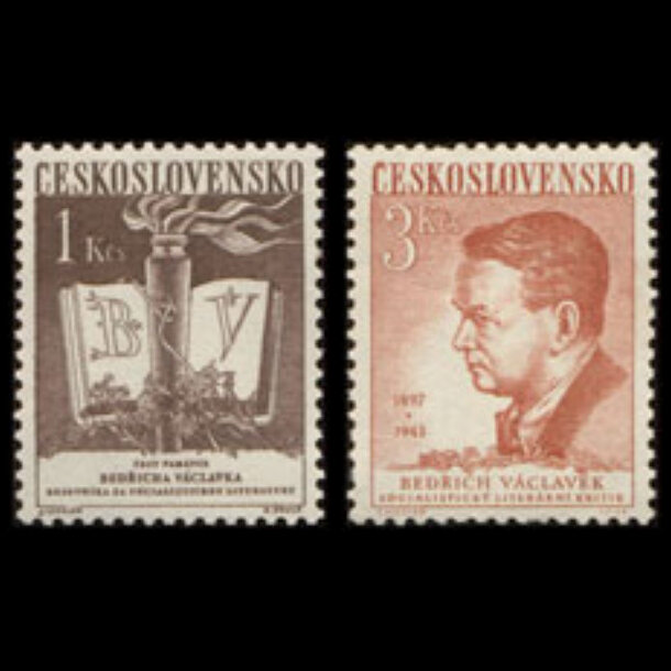 Séria známok československo 1953 - bedřich václavek - znamky-1953-788-89