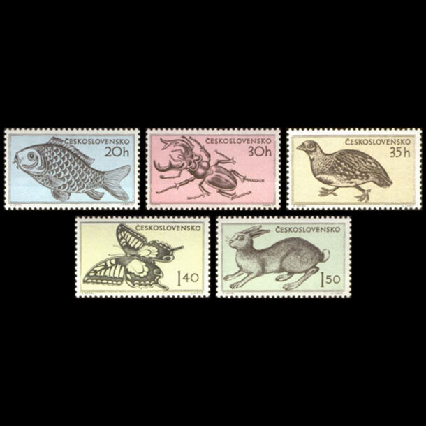 Séria známok československo 1955 - zvieratá - znamky-1955-925-29