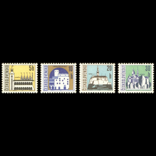 Séria známok československo 1965 - mestá i. - znamky-1965-1574-77