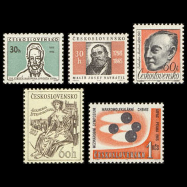 Séria známok československo 1965 - významné výročia ii. - znamky-1965-1561-65