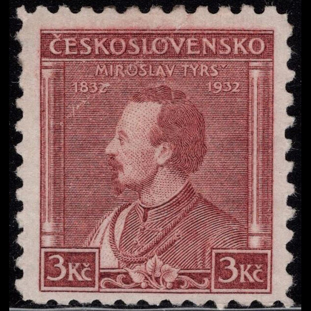 Známka československo 1932 - 3 kč miroslav tyrš - znamky-1932-317