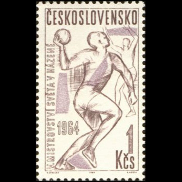 Známka československo 1964 - ms v hádzanej mužov - znamky-1964-1452