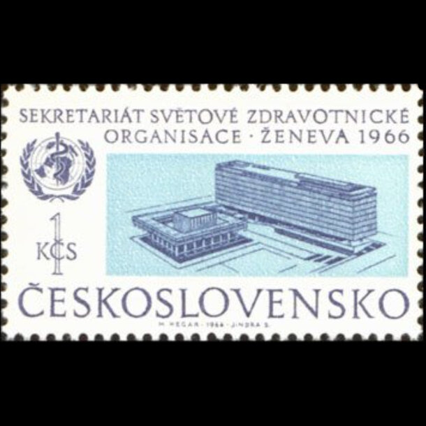Známka československo 1966 - svetová zdravotnícka organizácia - znamky-1966-1616