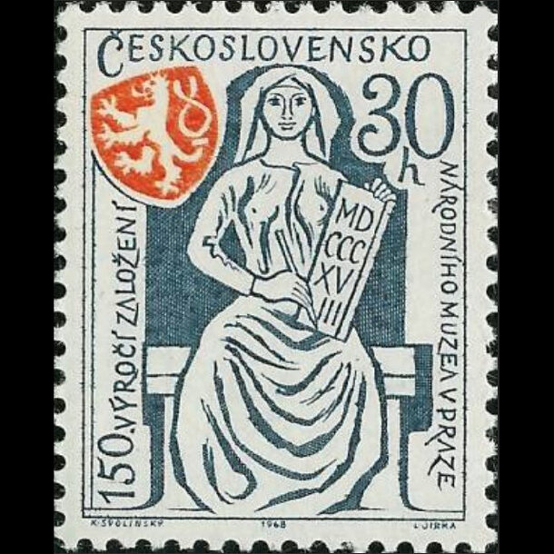 Známka československo 1968 - národné múzeum - znamky-1968-1775
