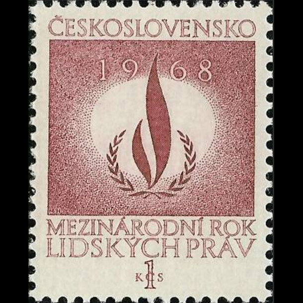 Známka československo 1968 - rok ľudských práv - znamky-1968-1772