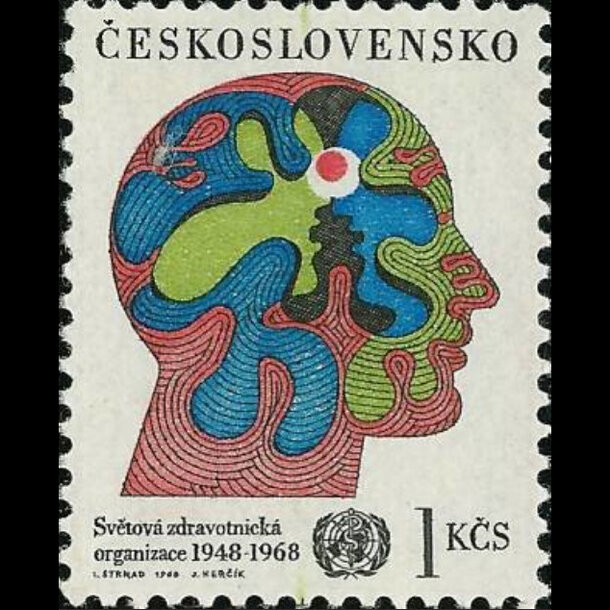 Známka československo 1968 - svetová zdravotnícka organizácia - znamky-1968-1778