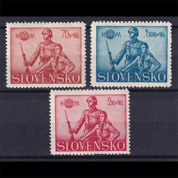 Séria známok slovensko 1942 - hlinkova mládež - znamky-1942-94-6