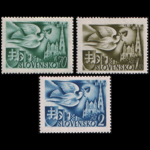 Séria známok slovensko 1942 - poštový kongres - znamky-1942-102-04