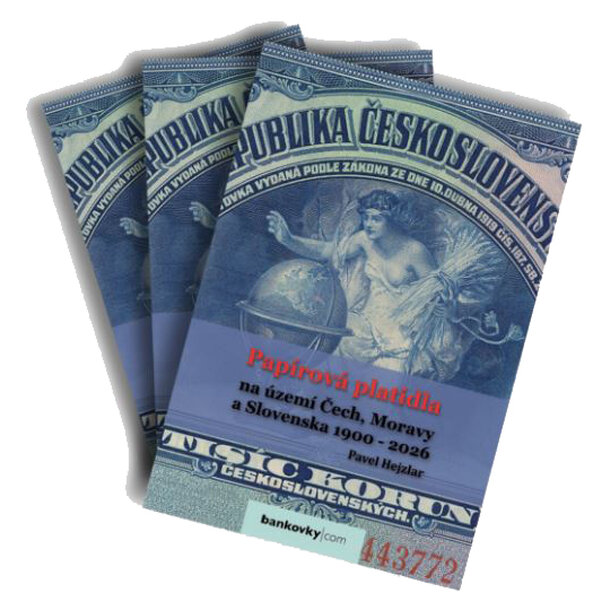 Katalóg papierové platidlá na území čiech, moravy a slovenska 1900 - 2026 - tvrdá väzba - Katalóg Papierové platidlá ČSR, ČR a SR 1900-2026-1-2