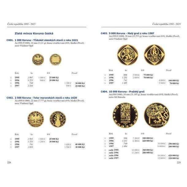 Mince a medaile československa, českej republiky, slovenska 1918-2026 - katalog-mince-2026-aurea-11