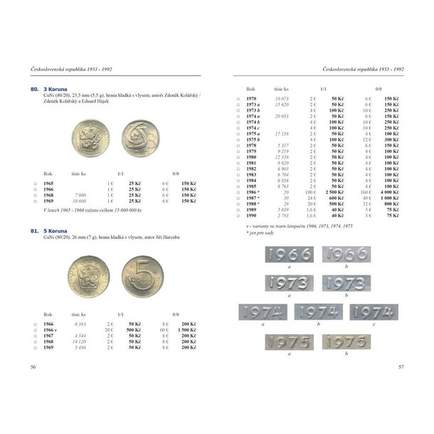 Mince a medaile československa, českej republiky, slovenska 1918-2027 - Katalóg Mince a medaile ČSR, ČR a SR 1918-2027-6