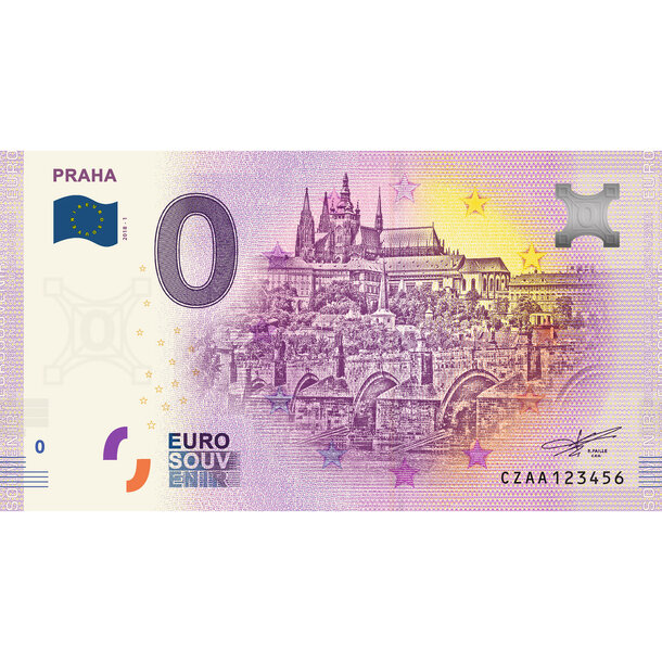 0 euro souvenir česko 2018 - praha - 1 0-euro-souvenir-praha-2018-a-hr