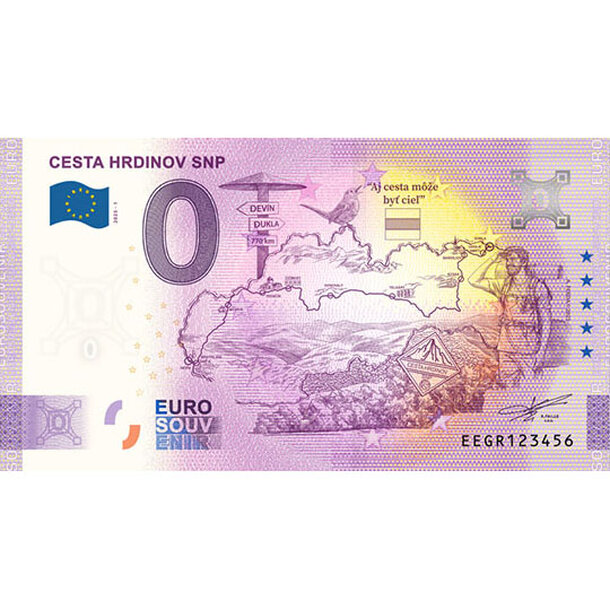 0 euro souvenir slovensko 2025 - cesta hrdinov snp - 0-euro-souvenir-cesta-hrdinov-snp-anniversary