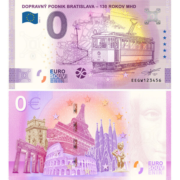 0 euro souvenir slovensko 2025 - dopravný podnik bratislava - GW_0-euro-souvenir-dpb