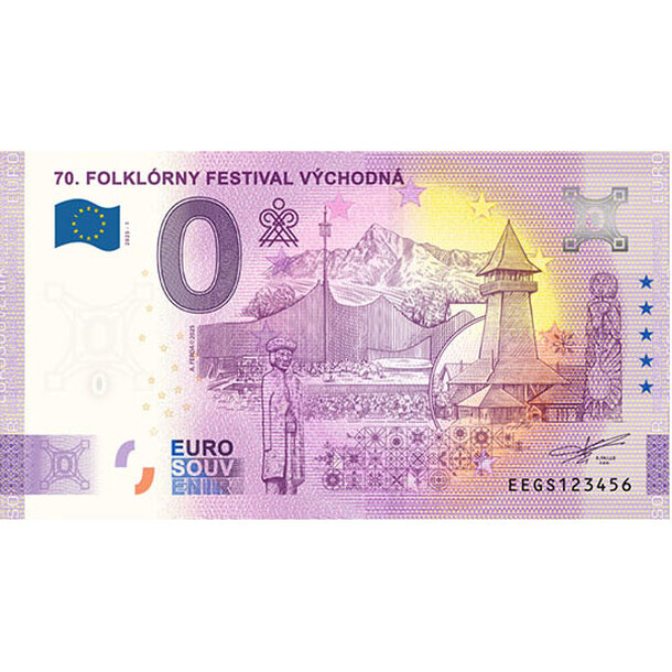 0 euro souvenir slovensko 2025 - festival východná - 0-euro-souvenir-vychodna-anniversary