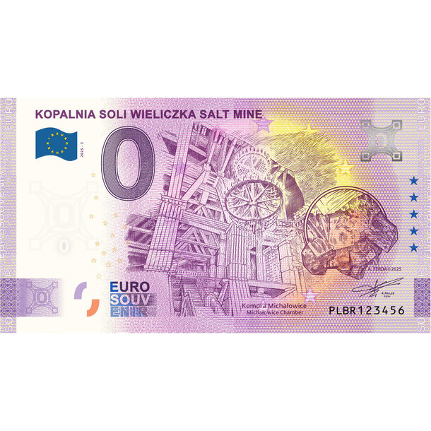 0 euro souvenir poľsko 2025 - kopalnia soli wieliczka salt mine - 0-euro-souvenir-wieliczka-v3-a-hr