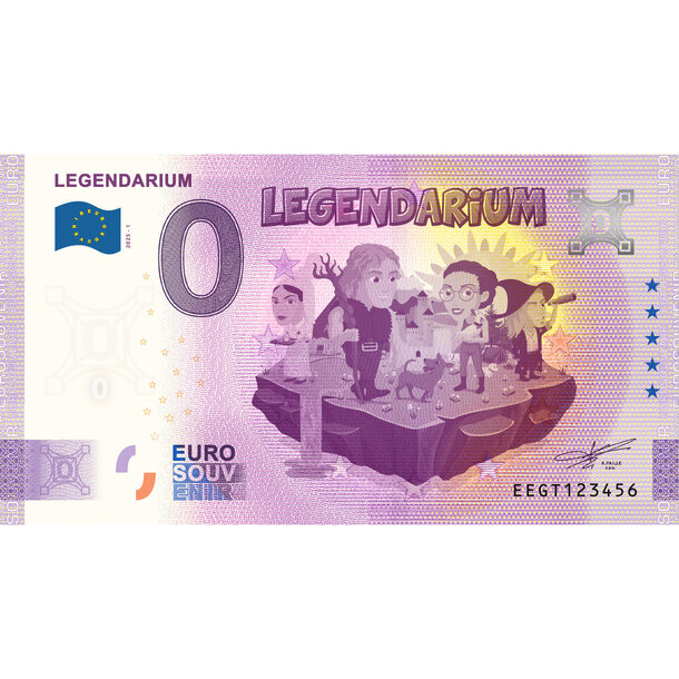0 euro souvenir slovensko 2025 - legendarium - GT_0-euro-souvenir-legendarium-a-hr