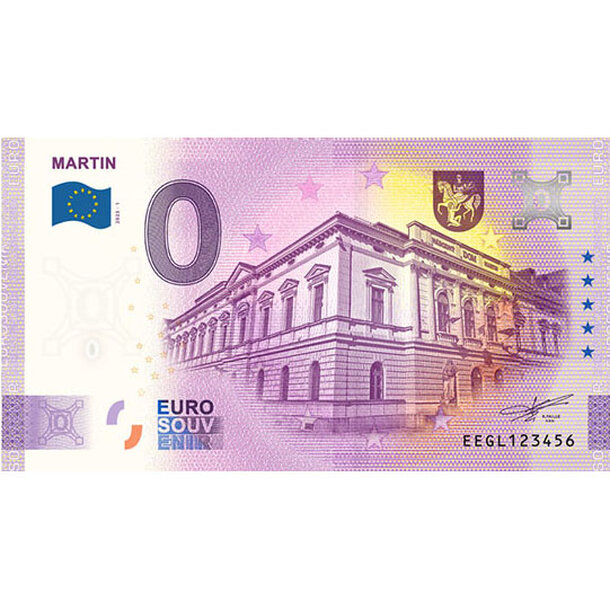 0 euro souvenir slovensko 2025 - martin - 0-euro-souvenir-martin-25-anniversary