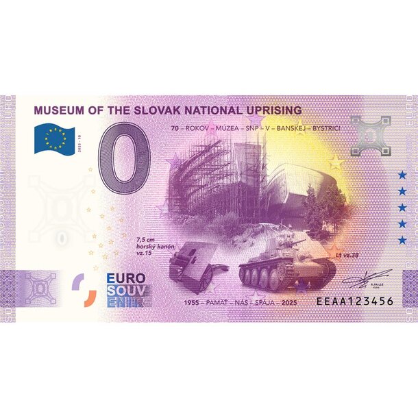 0 euro souvenir slovensko 2025 - múzeum snp - 70 rokov múzea - 0-euro-souvenir-muzeum-SNP-v10-a-hr (1)