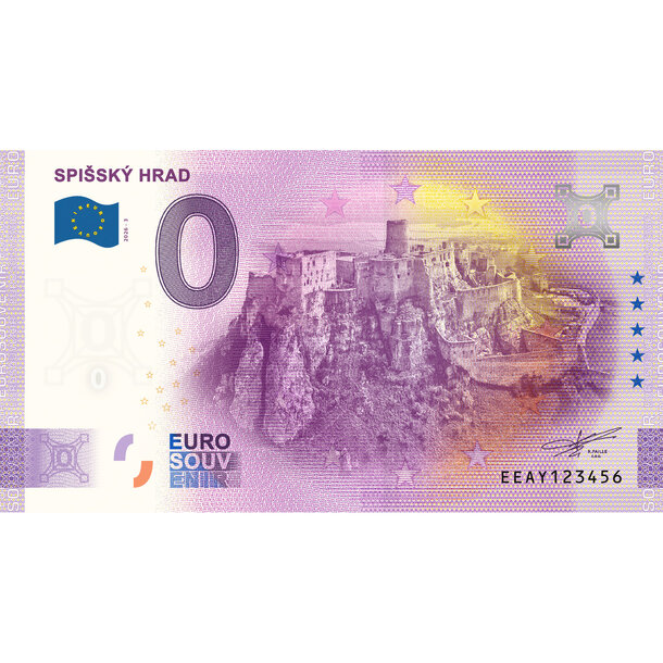 0 euro souvenir slovensko 2026 - spišský hrad - AY3_0-euro-souvenir-sk-spissky-hrad-a-hr