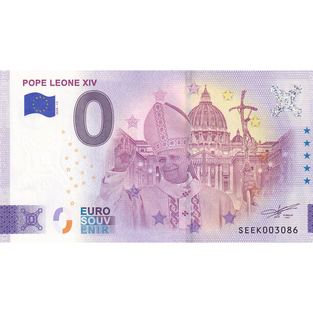 0 euro souvenir taliansko 2026 -  pope leone xiv - 0 Euro 2026 - Pope Leone XIV