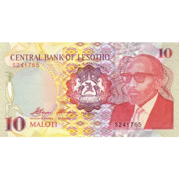 10 maloti 1990 lesotho - Bankovka Lesotho 10 Maloti 1990 - 11-1