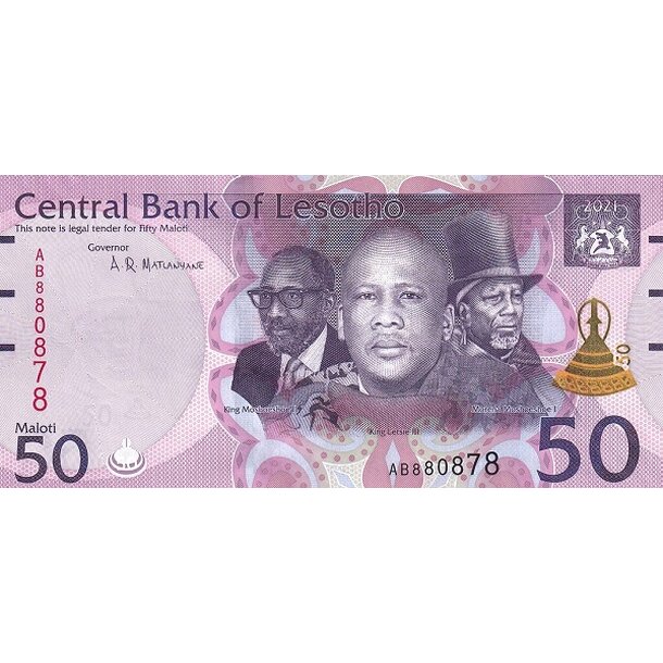 50 maloti 2021 lesotho - Lesotho 50 Maloti 2021 - New-1