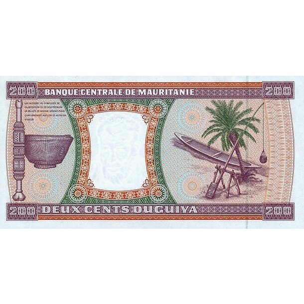 200 ouguiya 2002 mauritánia - Bankovka Mauritánia 200 Ouguiya 2002 - 5j-2