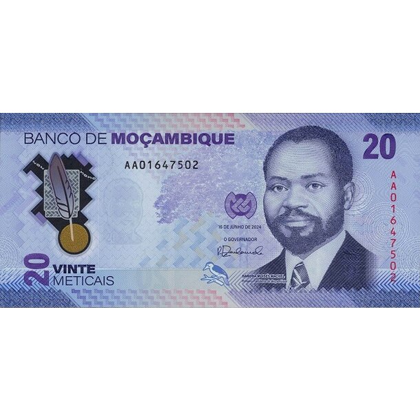 20 meticais 2024 mozambik - Bankovka Mozambik 20 Meticais 2024 - 155-1