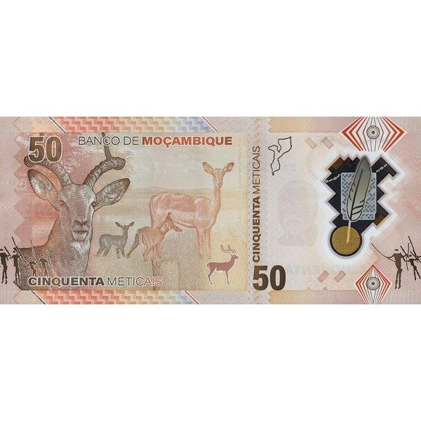 50 meticais 2024 mozambik - Bankovka Mozambik 50 Meticais 2024 - 156-2
