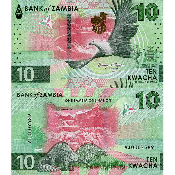 10 kwacha 2024 zambia - Bankovka Zambia 10 Kwacha 2024 - 62