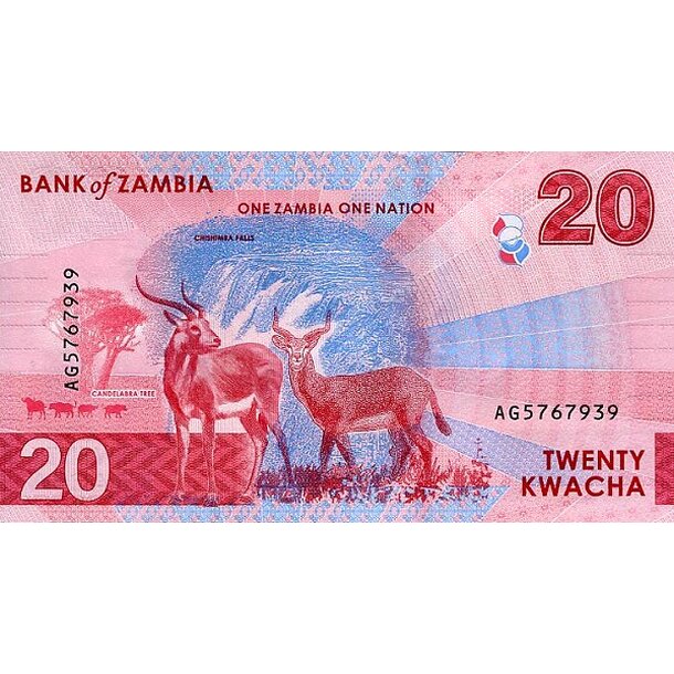 20 kwacha 2024 zambia - Bankovka Zambia 20 Kwacha 2024 - 63-2